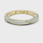 Minimal Lab-Grown Diamond Pavé Band Ring in Solid Gold – IGI Certified, 0.72 CT TW