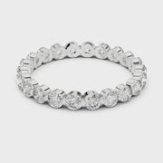 Round Lab Grown Diamond Eternity Band Ring 1.28CT | Wedding Ring Gift