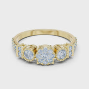 0.58 CT Round Lab Grown Diamond Engagement Ring in 14K/18K Gold – IGI Certified