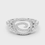 Liana Floral Crossover Lab-Grown Diamond Ring – 0.34CT TW  Solid 14K / 18K Gold